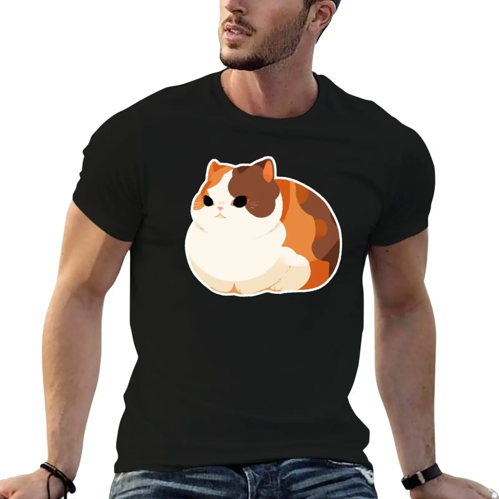 

Chonky Calico Cat T-Shirt graphics hippie clothes kawaii clothes custom t shirt t shirts for men graphic