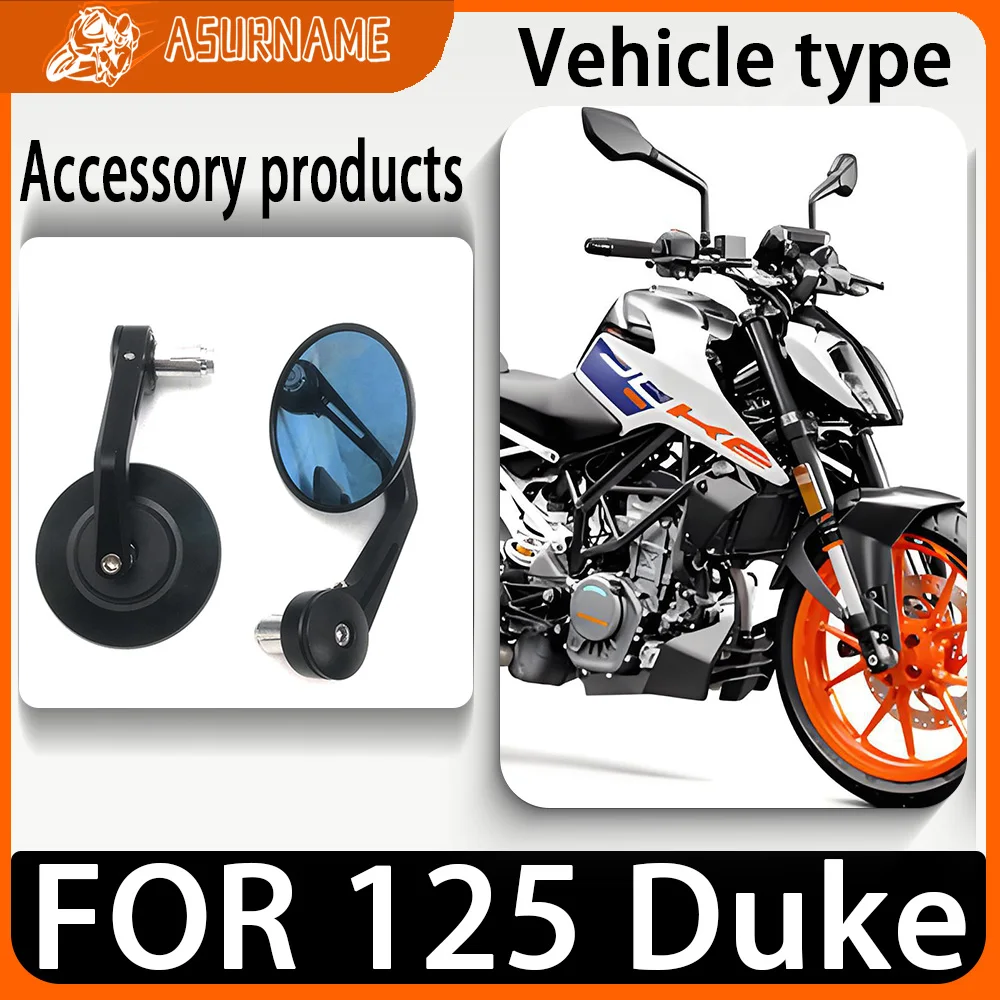 

For 125 Duke 125Duke Motorcycle Rearview Mirror Handlebars Rearview Mirror Retro Handlebars Side Mirror Accessories
