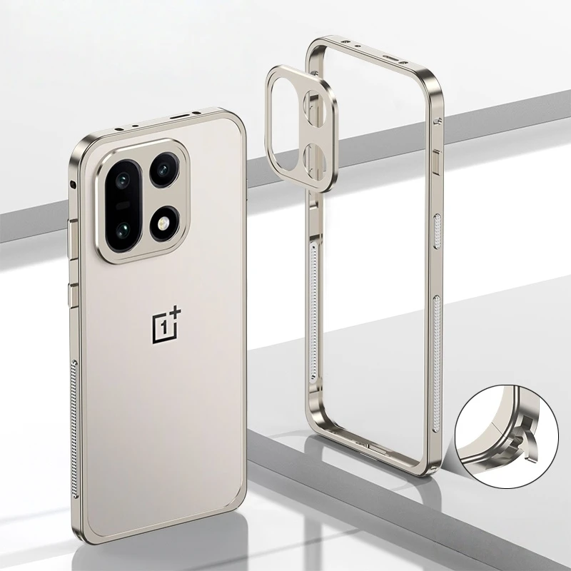 Ultra Light Metal Heat Dissipation Frame Phone Case For OnePlus 1+ 15 15R ACE 6 6T Alloy Lens Protection Shockproof Bumper Cover