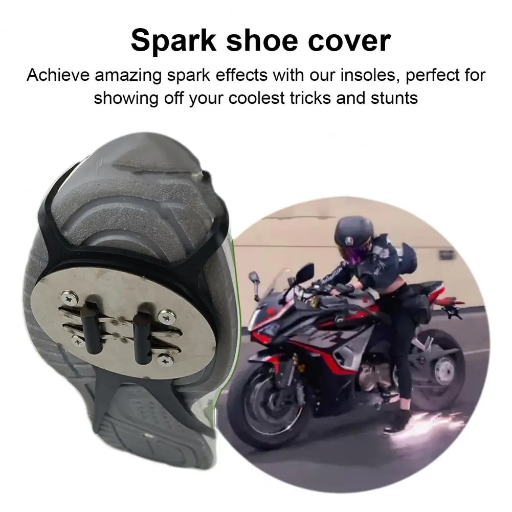 1 Set Sparking Flint Pad With 2/4/6/8 Flints Outdoor Skateboarding Motorcycle Bicycle Foot Brake Sparking Flint Ground Grinding