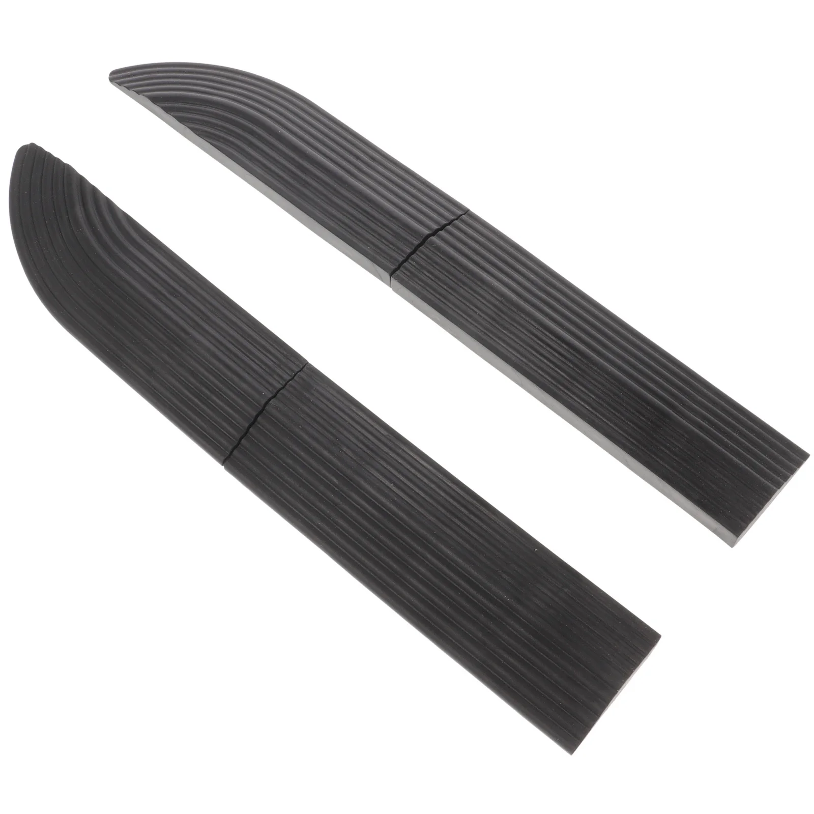 

4Pcs Rubber Threshold Ramp Portable Anti-Slip Water-Resistant High Traction Surface for Home Entry Door Steps Indoor Slope Ramps