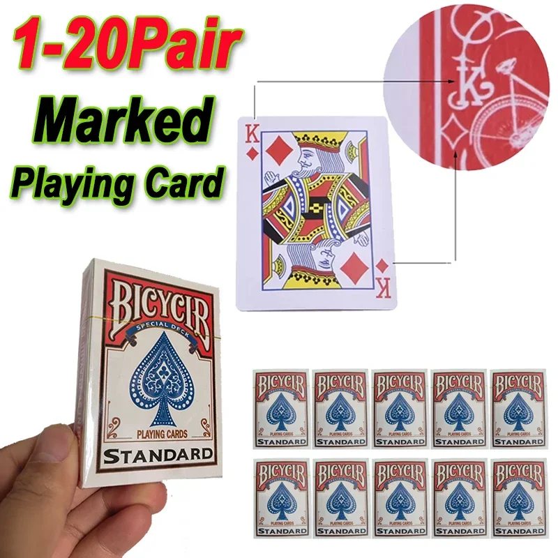 Marked Plastic Playing Cards For Blackjack,Bridge,Texas,Bluffing Poker Home Entertainment Props See Through Your Opponent's Card