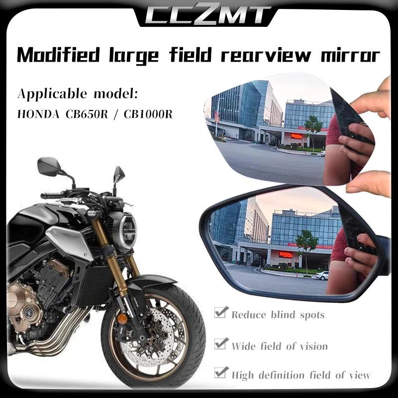 

For HONDA CB650R CB 650R CB1000R CB1300 Accessories Convex Mirror Increase View Vision Lens Rearview Mirrors Side Mirror