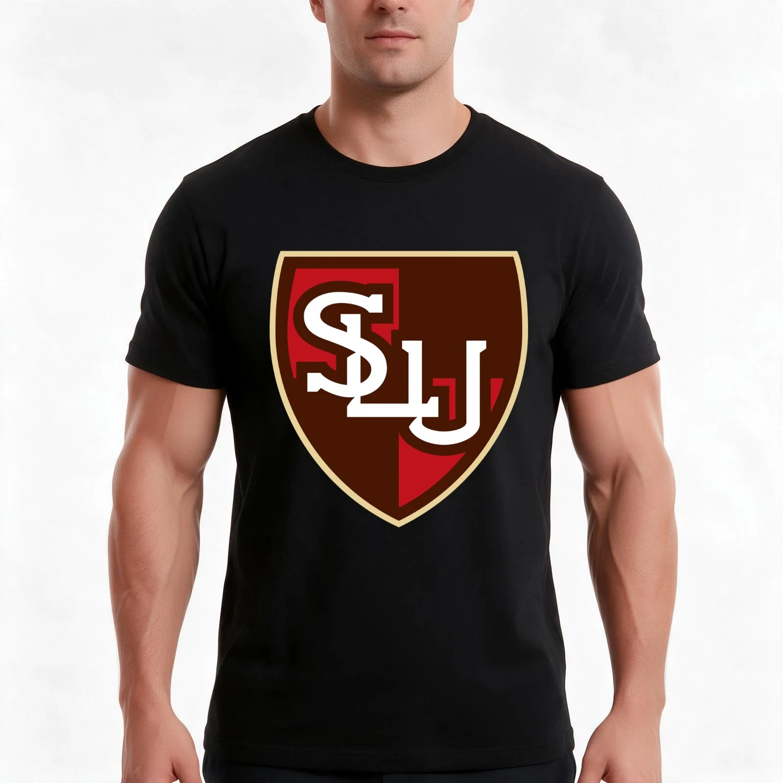 St. Lawrence saints T-Shirt, Summer Casual Cotton Tee, Oversized Streetwear Tops, Vintage Graphic Print, Loose Fit Short Sleeve
