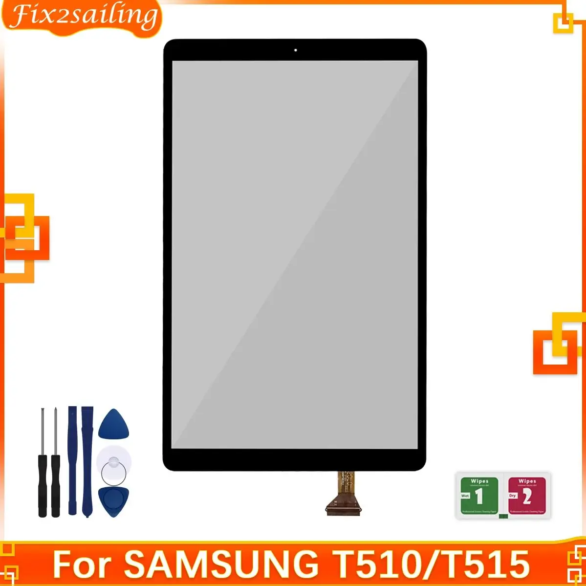 10.1'' Touch New For Samsung Galaxy Tab A 10.1 2019 T510 T515 T517 SM-T510 Touch Screen Digitizer Glass Panel Replacement Tested