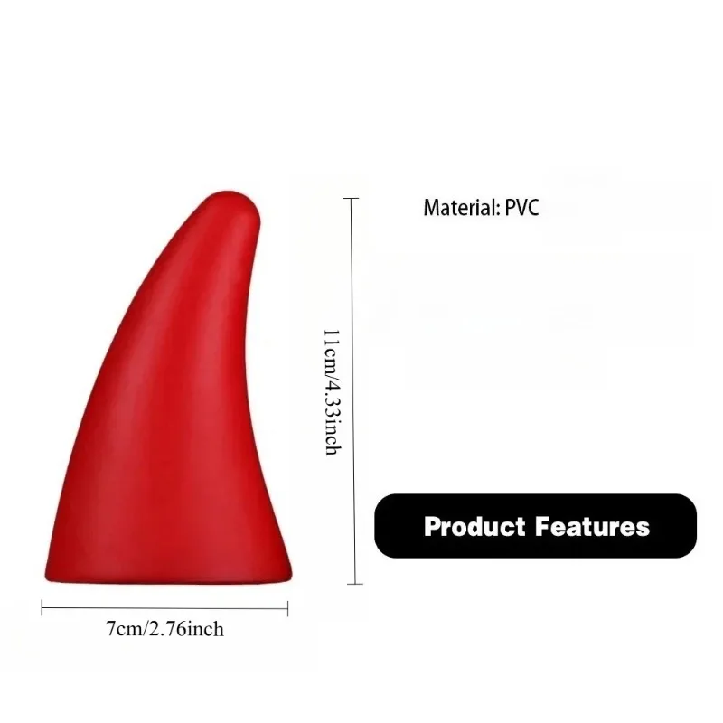 ملصقات سقف السيارة على شكل قرن الشيطان - ملصق خارجي للسيارة، ملحق ديكور ستيريو إبداعي لطيف #2