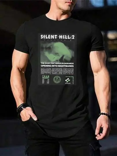 الأمريكية الجديدة تي شيرت رجالي Harajuku المتضخم الهيب هوب الملابس تي شيرت ريترو القطن القوطي ريترو الشارع تي شيرت للجنسين #2