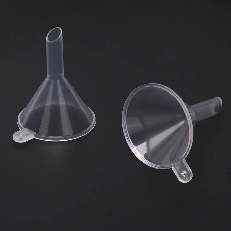 （Summer6）5 Pcs New Small Plastic For Perfume Diffuser Bottle Mini Liquid Oil Funnels Lab