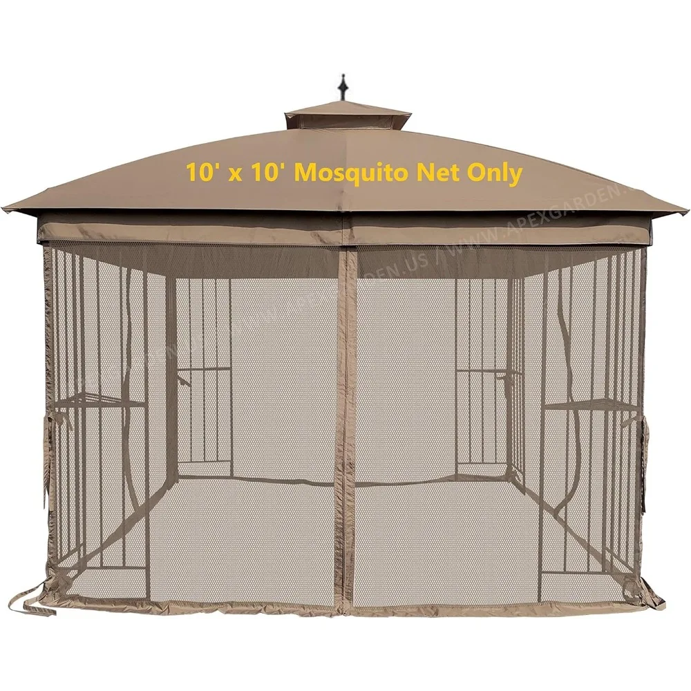 Gazebo-Moustiquaire de Remplacement, 10x10 Pouces