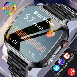 2025 New Medical Grade AI Diagnosis Smart Watch Blood sugar ECG+PPG Blood Lipid Uric Acid Health monitoring HD Screen smartwatch