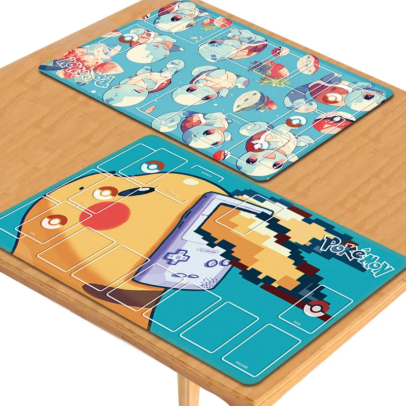 PTCG Pokemon Mew Sylveon Gengar Charmander Animation Characters Single Table Mat Battle Pad Classics Anime Collection Cards Toy