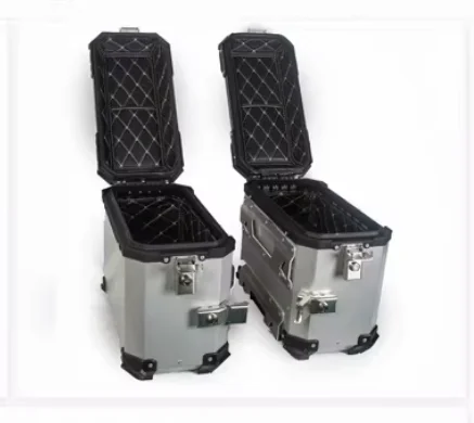 38L Right Avoid Exhaust Pipe Motorcycle Saddlebag Two Boxes Three Cases for CFMOTO MT450