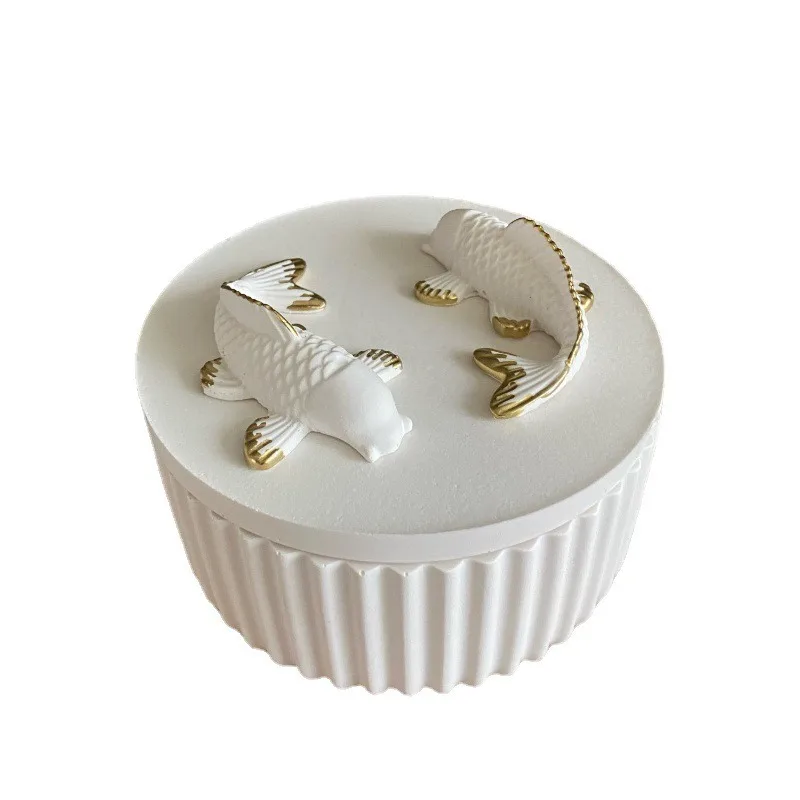 DIY Handmade Gypsum Form Aroma Cup Flowerpot Mold Concrete Form for Candles Jar Mould Silicone Moulds Cement Jewelry Box Molds