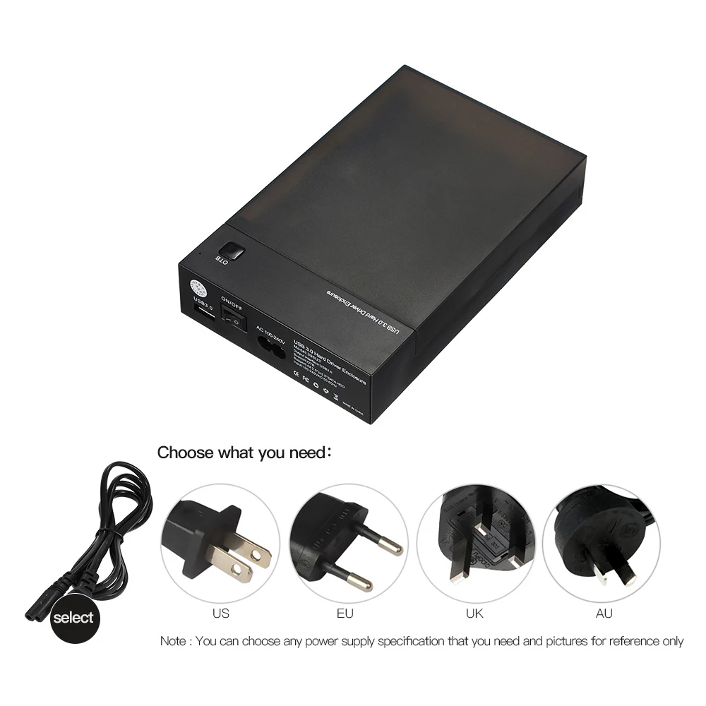 Корпус для жесткого диска, USB 3,0, 2,5 дюйма, 3,5 дюйма, SATA