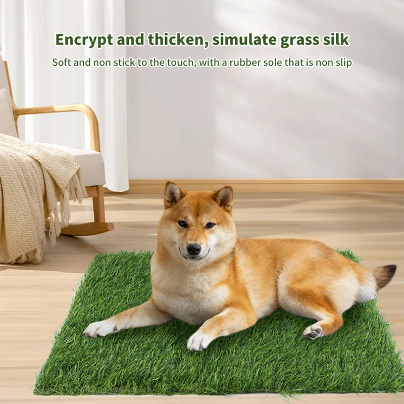 Aritificial Realistic Grass Pad Simulation Pet Lawn Mats Thick Synthetic Fake Mat Floor Mat For Outdoor Garden Patio Pet Supplie