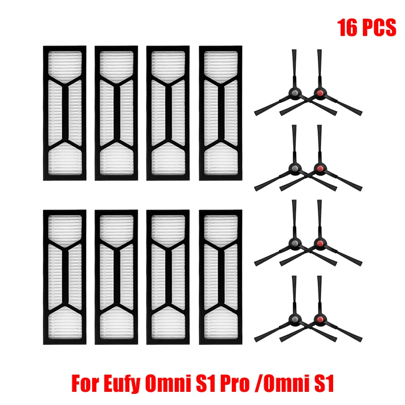 Voor Eufy Omni S1 Pro/Omni S1 Stofzuiger Onderdeel Hoofdrol Zijborstel HEPA Filter Mop Doek Stofzak accessoires