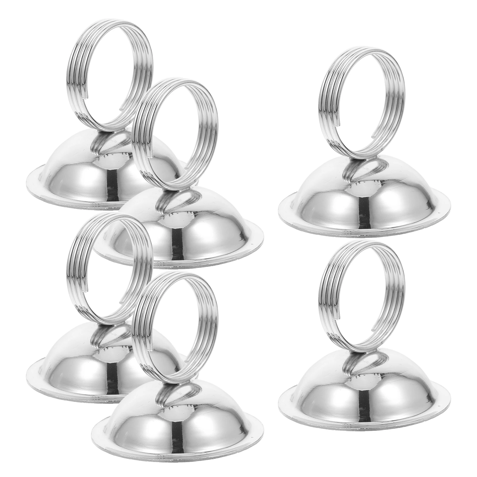 

6pcs Vertical Number Plate Clip Card Holder St for Banquet Event Party Menu Display Table Sign Holders Base Memo Clips Place