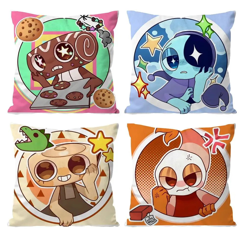 Anine Game D-dandys World Cushion Cover Pattern Printed Pillowcase For Living Room Sofa Cushion Cover & Bedroom Decor