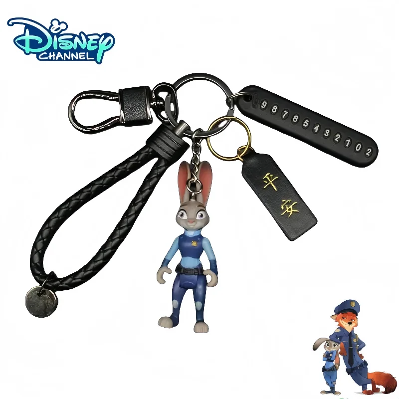 

Zootopia Keychain: Judy Cute Cartoon Personality Creative Fashion Simple Backpack Charm for Men and Women Couple Holiday Gift