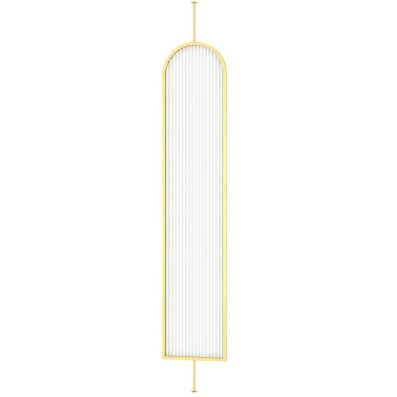 

Light luxury living room entry, entrance wrought iron glass, rotating partition, simple Internet celebrity extremely narrow,