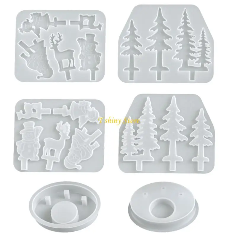 N58F Multifuntional Christmas Theme Silicone Moulds Suitable for Ornaments Festival