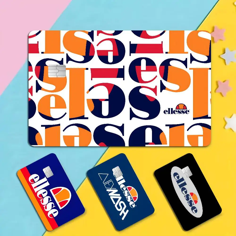 E-Ellesse Fast-Drying Anime Spend or Save Funny Shell On Off Ultra Thin No Fade Sticker Skin Cover Film for Debit Credit Card