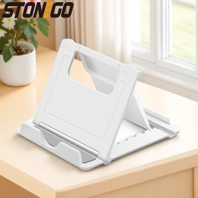 

Складная настольная подставка для телефона для мобильных телефонов iPhone Huawei Xiaomi, пластиковый штатив, регулируемый держатель для планшета