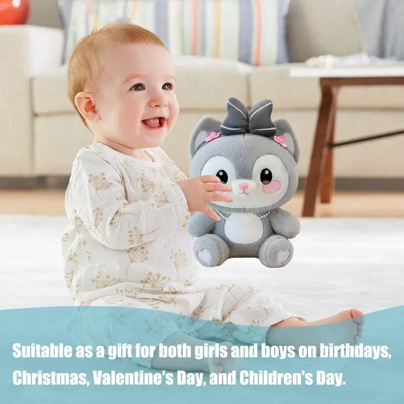 박제 고양이 장난감 유연한 만화 플러시 쿠션 부드러운 어린이 박제 쿠션 소파 침대 소파 침실에 대한 휴대용 동물 장난감