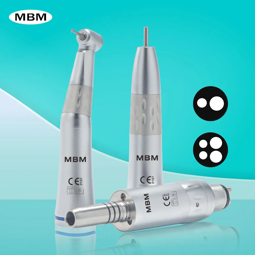 

Dental Low Speed Handpiece Kit Internal Water Spray Contra Angle Handpiece Straight with Air Motor Dentistry Tooth Polish Tool