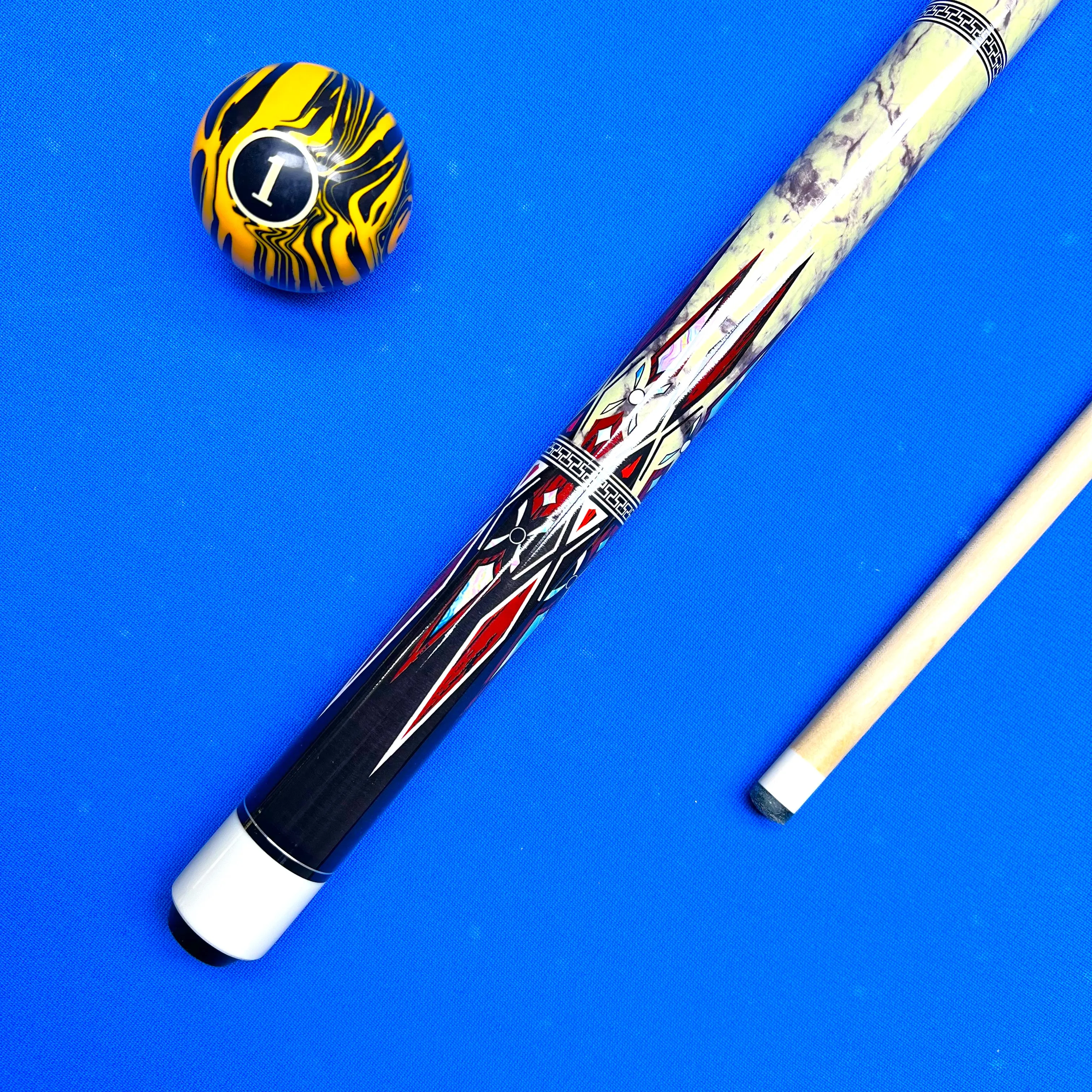 

13.00mm Professional Pool Cue - Hard Maple Shaft, 1/2 Joint & Quick-Release Stainless Steel Lock