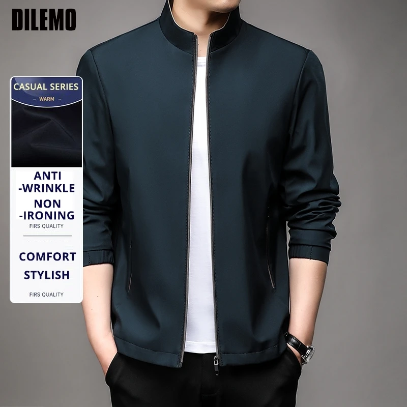 

Top Quality 2025 New Men's Jacket Windbreaker Soft Shell Outdoor Jacket Lightweight Stand Collar Coats Autumn Casual Outerwear