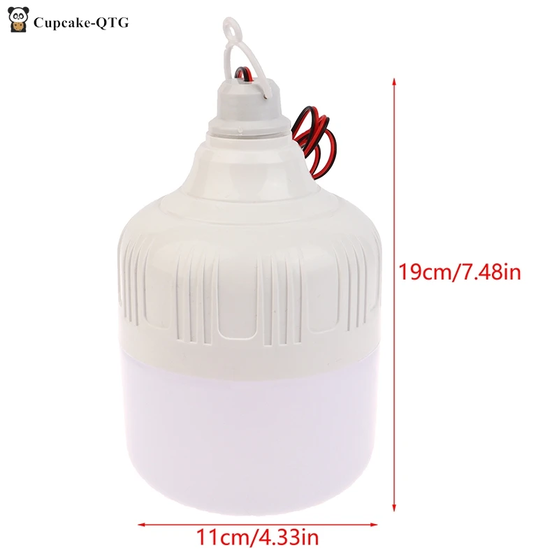 50W 12V Portable Clamp Emergency Light Rechargeable LED Lantern Outdoor Tent Lamp BBQ Fishing Camping Lighting Bulb