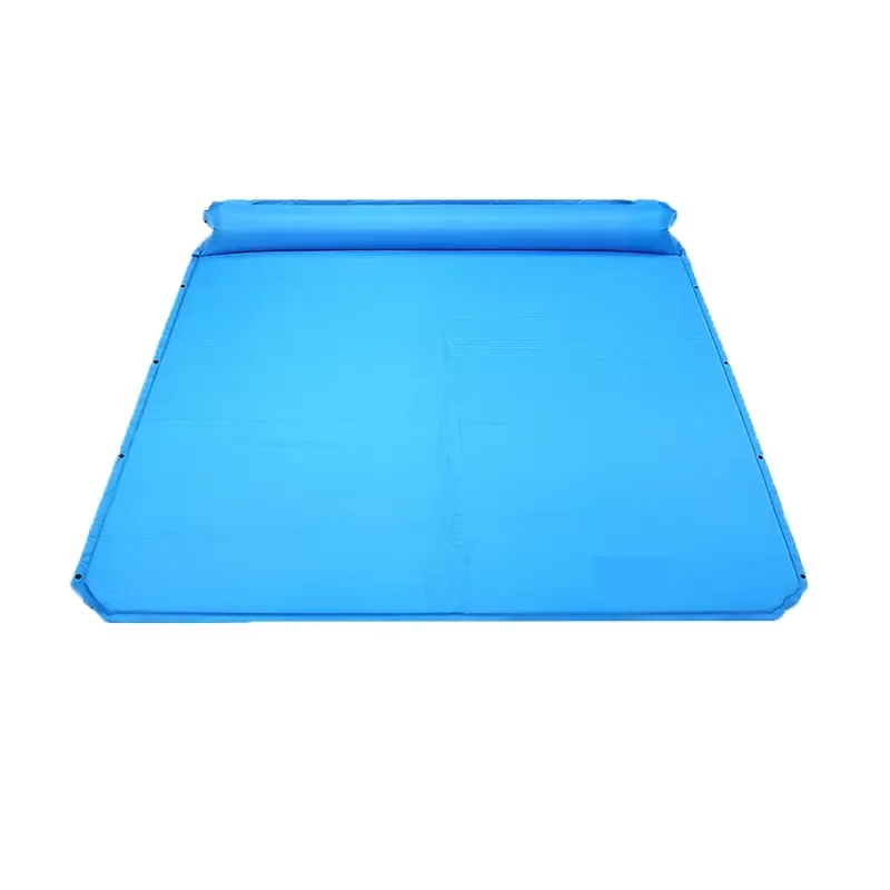 Hanyu Outdoor Breathable Moisture-proof Three-person PVC Automatic Inflatable Mattress Built-in Pump