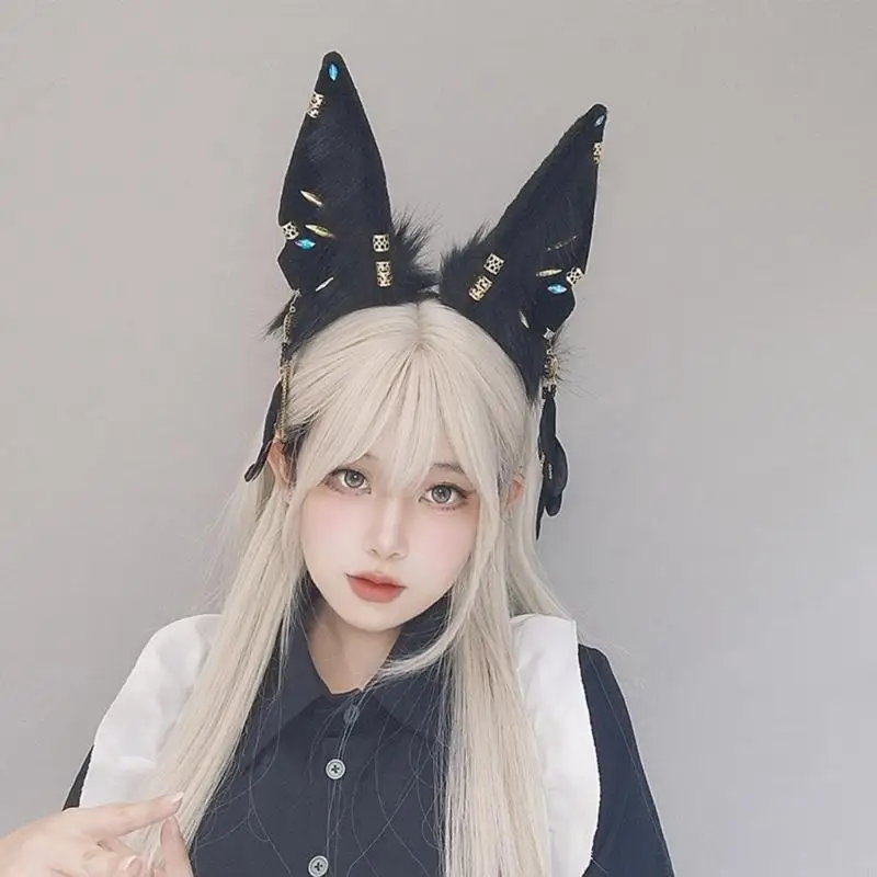 49mf Cosplay Accessoire Anime Hoofdband HUISTE OOR HAARBAND KLEDING MAID HAARHOOP