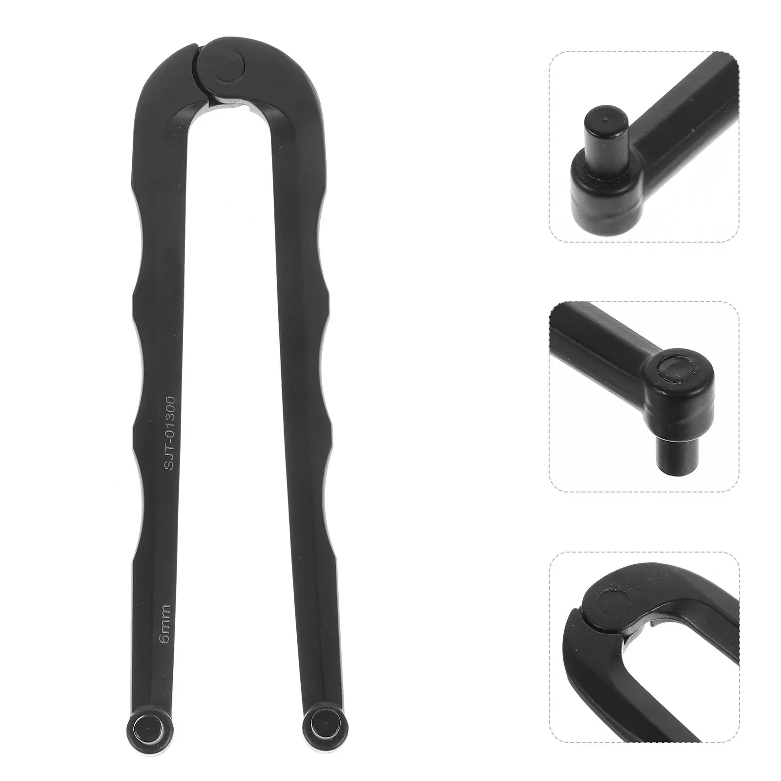 

Adjustable Face Spanner Wrench 6Mm High Performance Chrome Vanadium Steel Angle Grinder Backing Pad Removal Tool Strong Tough