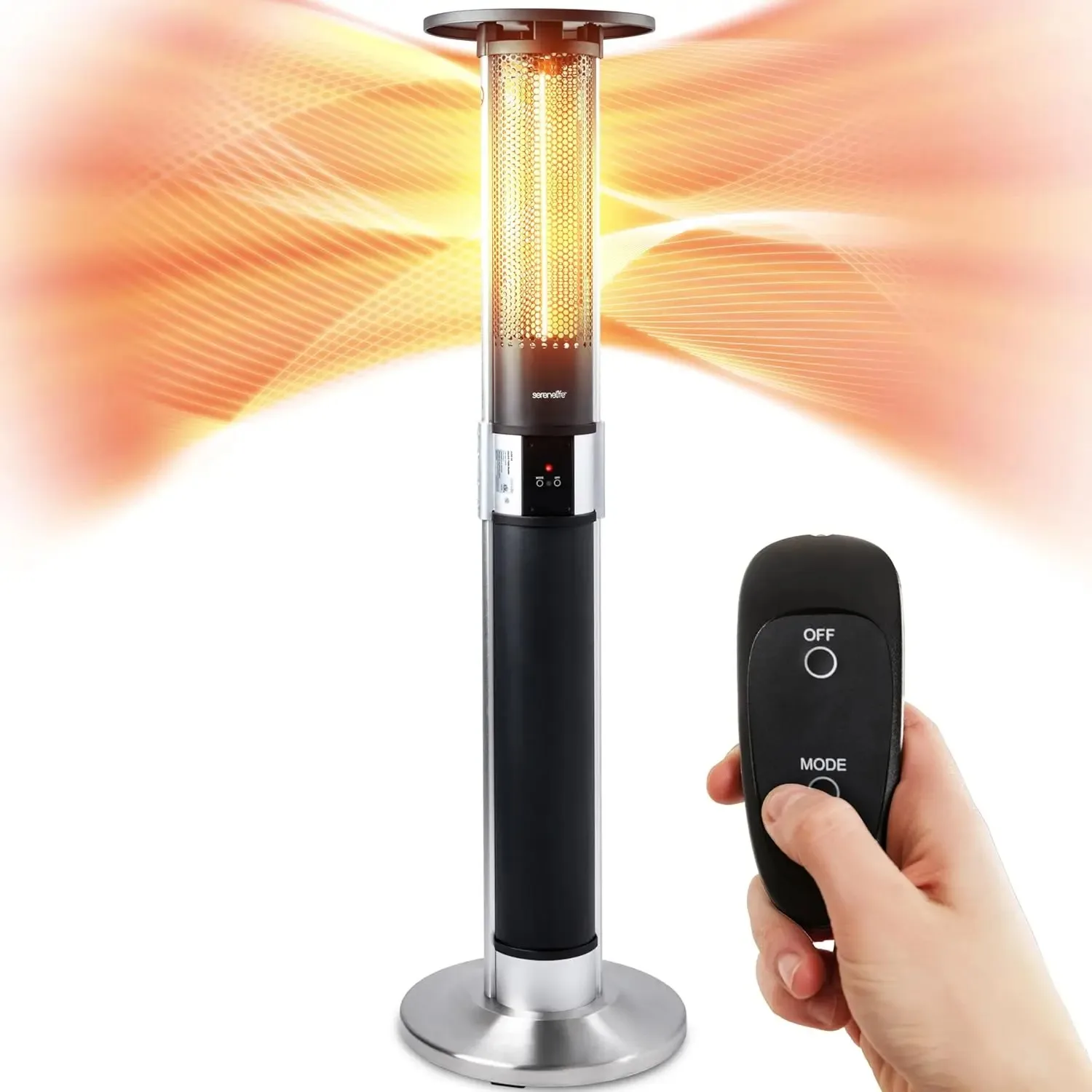 Infrared Patio Heater, Electric Patio Heater with Remote Control, 1500 W, Indoor/Outdoor Heaters for Patio, Restaurant, Backyard