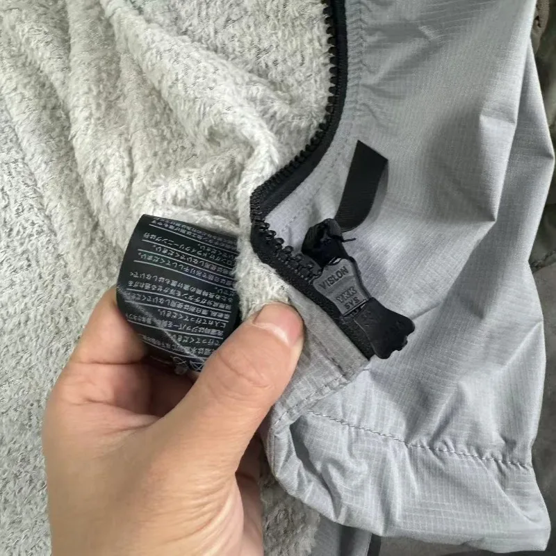 اليابانية ياماتوميتشي سستة الوقوف طوق سترات صوفية انفصال كم الرجال النساء عادية مقاوم للماء يندبروف الدفء سترة