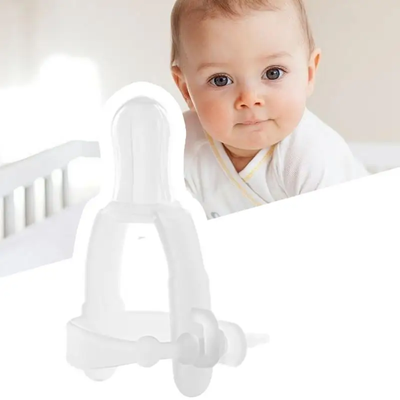 Guanto per tappo per succhiare le dita in silicone per protezione per succhiare il pollice per bambino Comodo dispositivo correttore per mordere per massaggiagengive per ragazze dei ragazzi