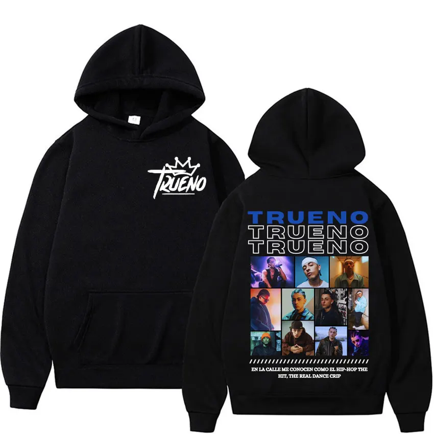 Rapper Trueno Album Cover Hoodie Male Harajuku Hip Hop Punk Rock Hoodies Men Women High Quality Fashion Casual Fleece Sweatshirt