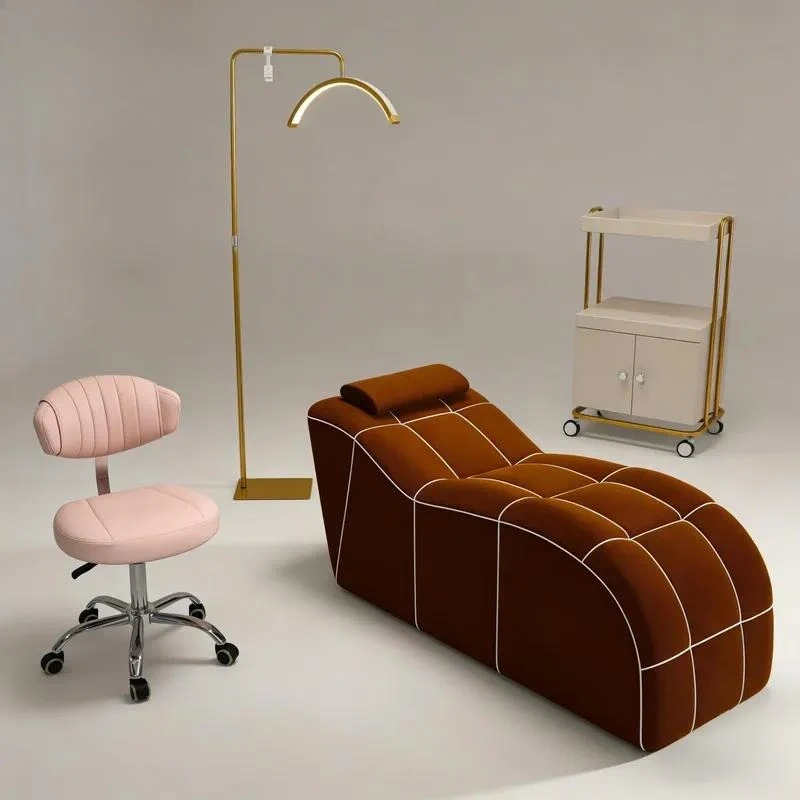 Foldable Eyelash Lightweight Portable Massage Table Comfortable Beauty Salon Spa Tattoo Chair for Extension