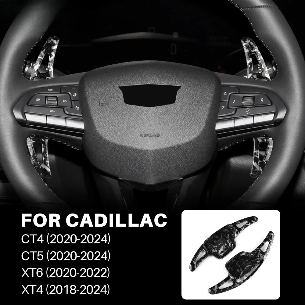 For Cadillac CT4 CT5 2020-2024 Steering Wheel Paddle Shifters ABS Gear Shift Extensions Interior Upgrade Car Styling Sport Acces