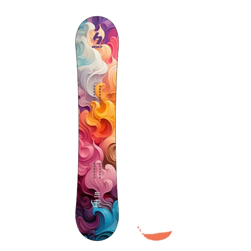 

Custom Printed Adult Deck Board Skis Deep Concave Wooden Snowboard for Winter Sports Graphic Custom Graphic