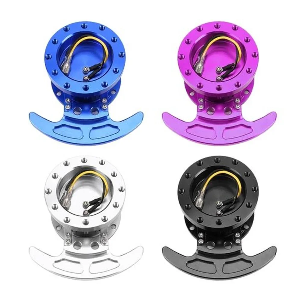 Universal Colorful Racing Steering Wheel Quick Release Hub Kit Adapter Body Removable Snap Off Boss Kit