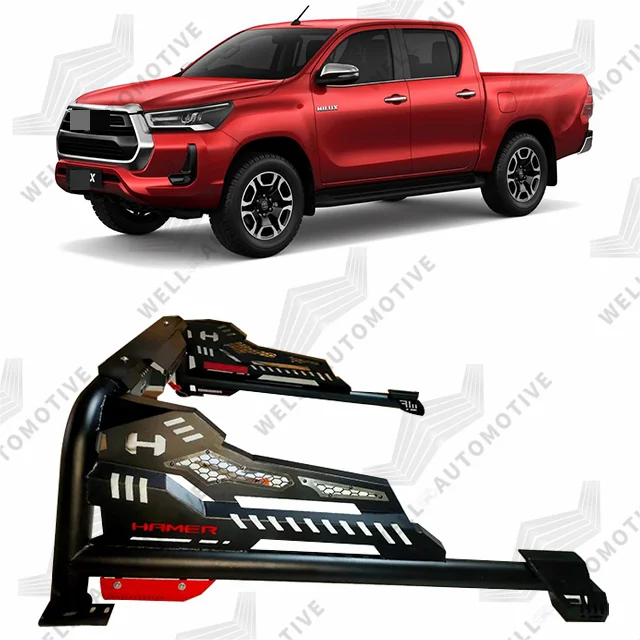 

Fashionable Design 4x4 Parts Iron Roll Bar With Led Replacement Sport Bar For Colorado Black Roll Bars For Universal Pickups