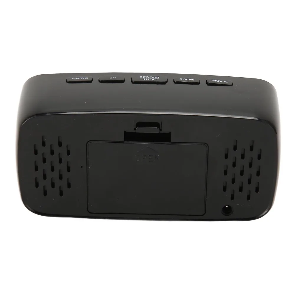 Large Display Mirror Alarm Clock Temperature Display Adjustable Brightness Digital Alarm Clock LED Electronic Clock For Bedroom