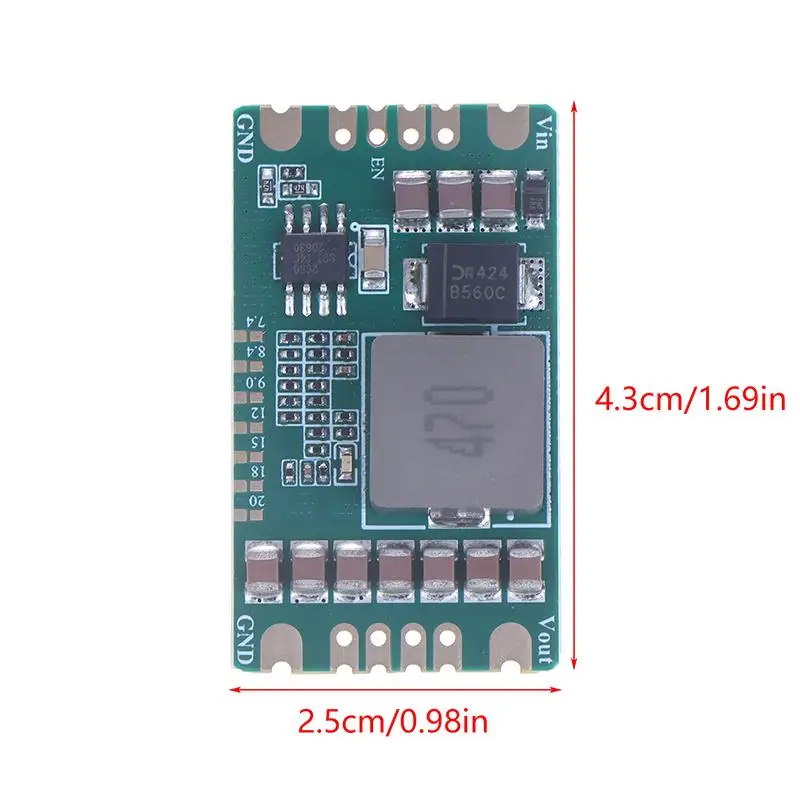 โมดูลแปลงไฟ Buck 1 ชิ้น 5A DC-DC 5-60V เป็น 5V-20V กำลังขับ 3mV 36V 48V แรงดันขาออก 7.4V 8.4V 9V 15V 12V 18V 20V