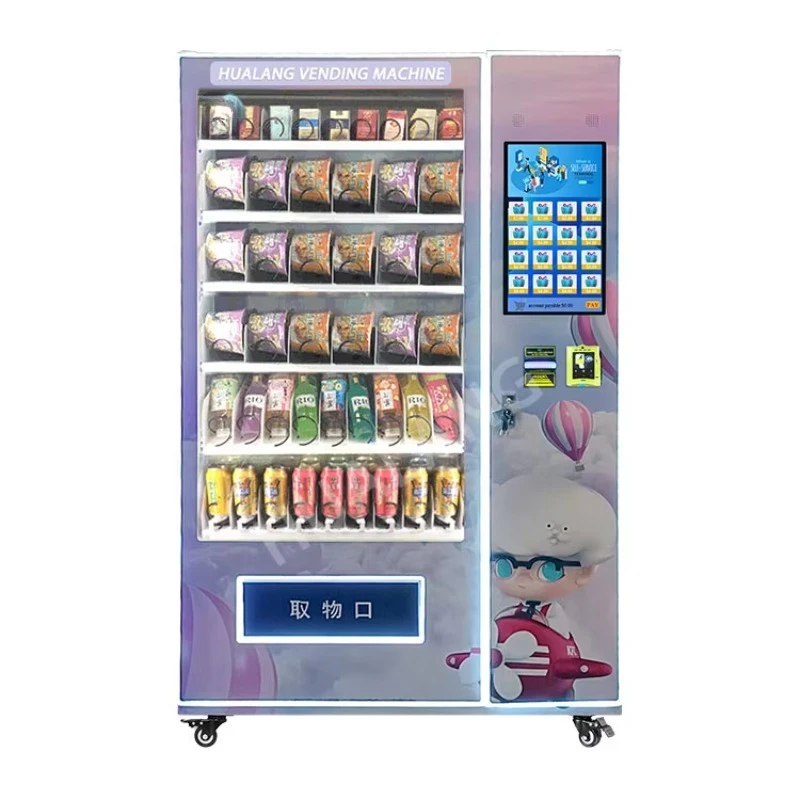 

FOODLINE Customized Large Capacity Vending Machine Refrigerated Combo Vending Machine Soda Canned Vending Machine for Park