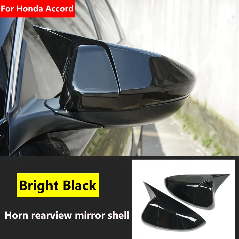 

2pcs For Honda Accord 10th 2018 2019 Rearview Mirror Cover Cap Trim Side Wing Mirror Cover Car Replacement External Decor Parts