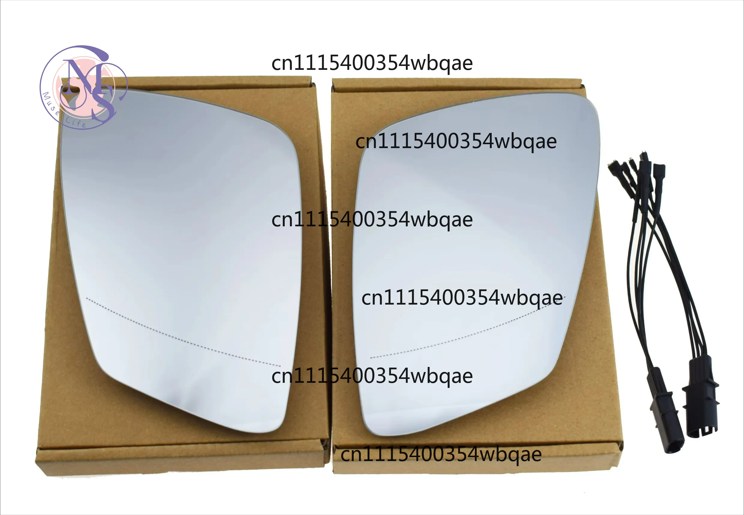 ZOCI- Wide Angle Heated Rearview Mirror Glass Left Right 51167186587 51167186588 for E60 E61 E63 E64 F01 F02 F07 F10 F12 F13 F18