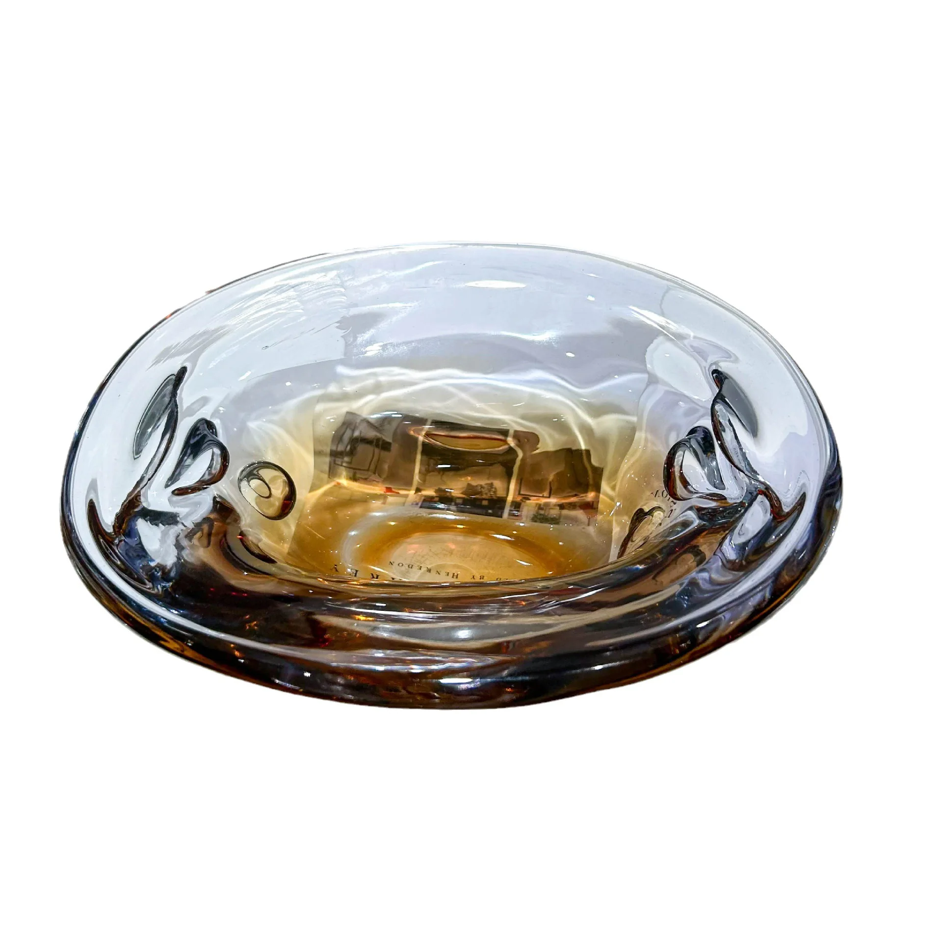 Modern light luxury glazed fruit plate model room living room coffee table ornaments creative snack plate storage plate craft gi